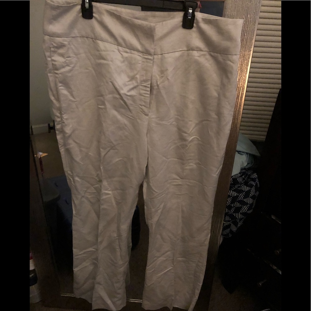 H and M plus linen pants NWT ...